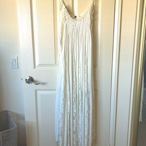 Free People One lace and gauze paneled maxi dress